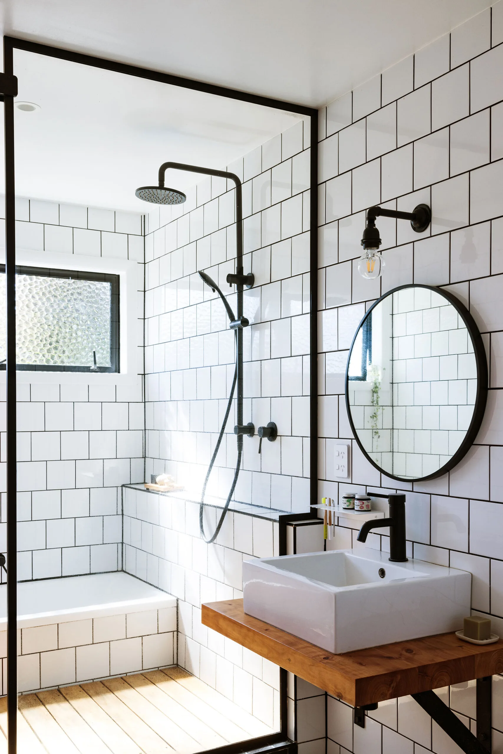 The main bathroom in the Waihi home