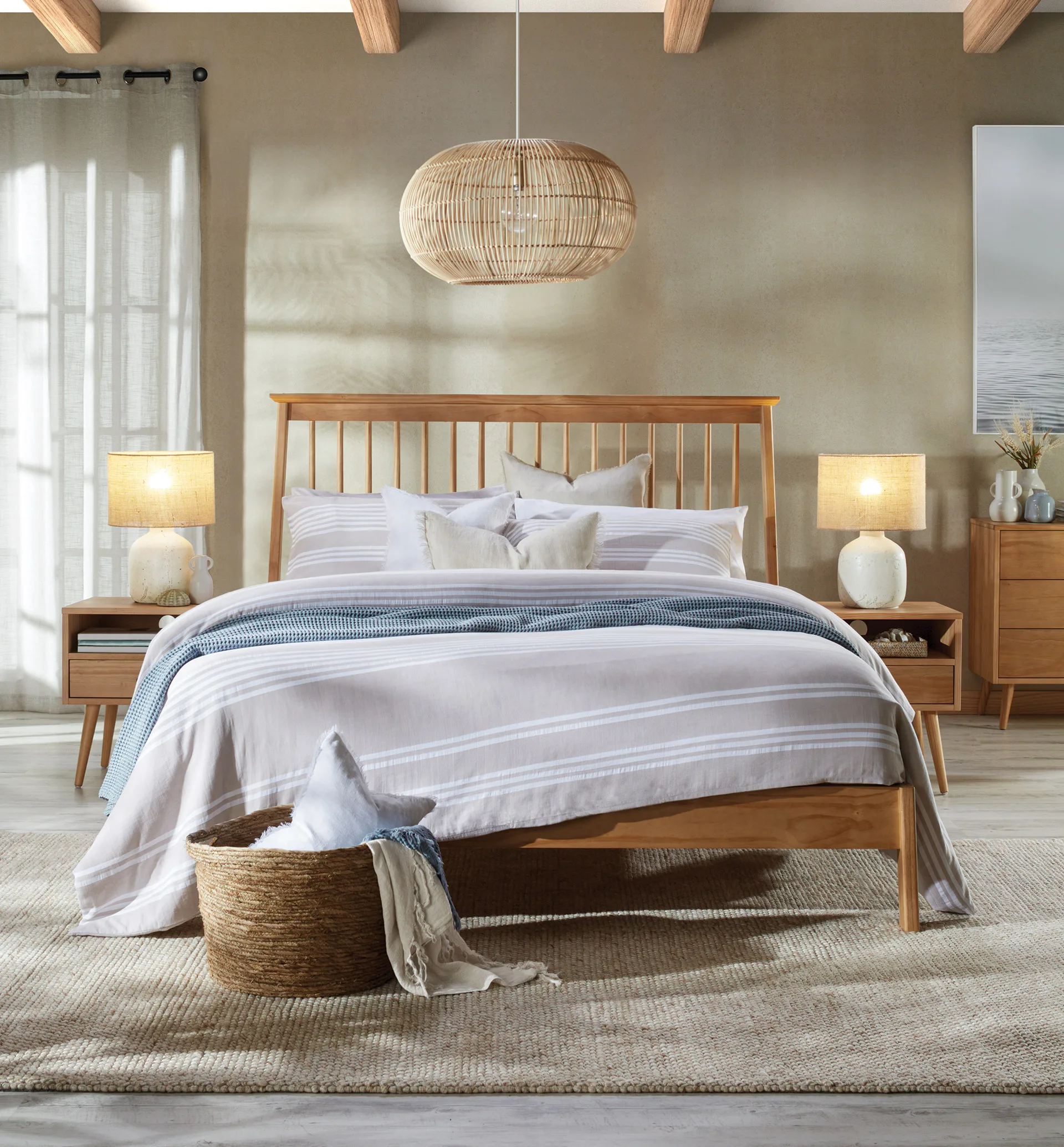 Scandi-inspired bedroom furniture