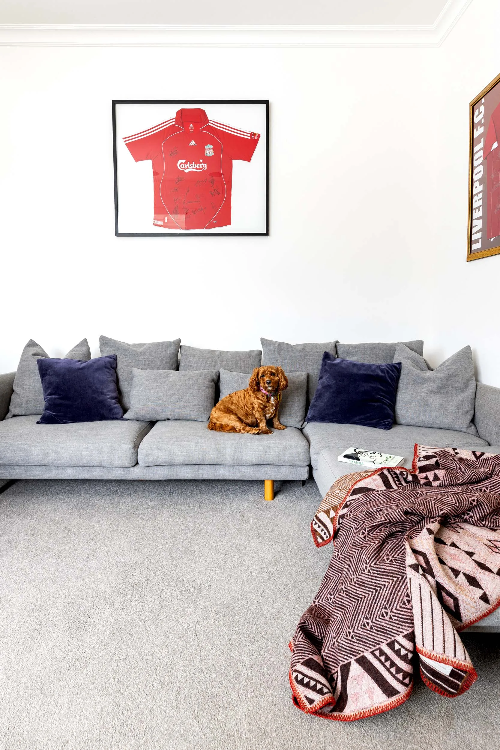 The lounge after the Mount Eden renovation