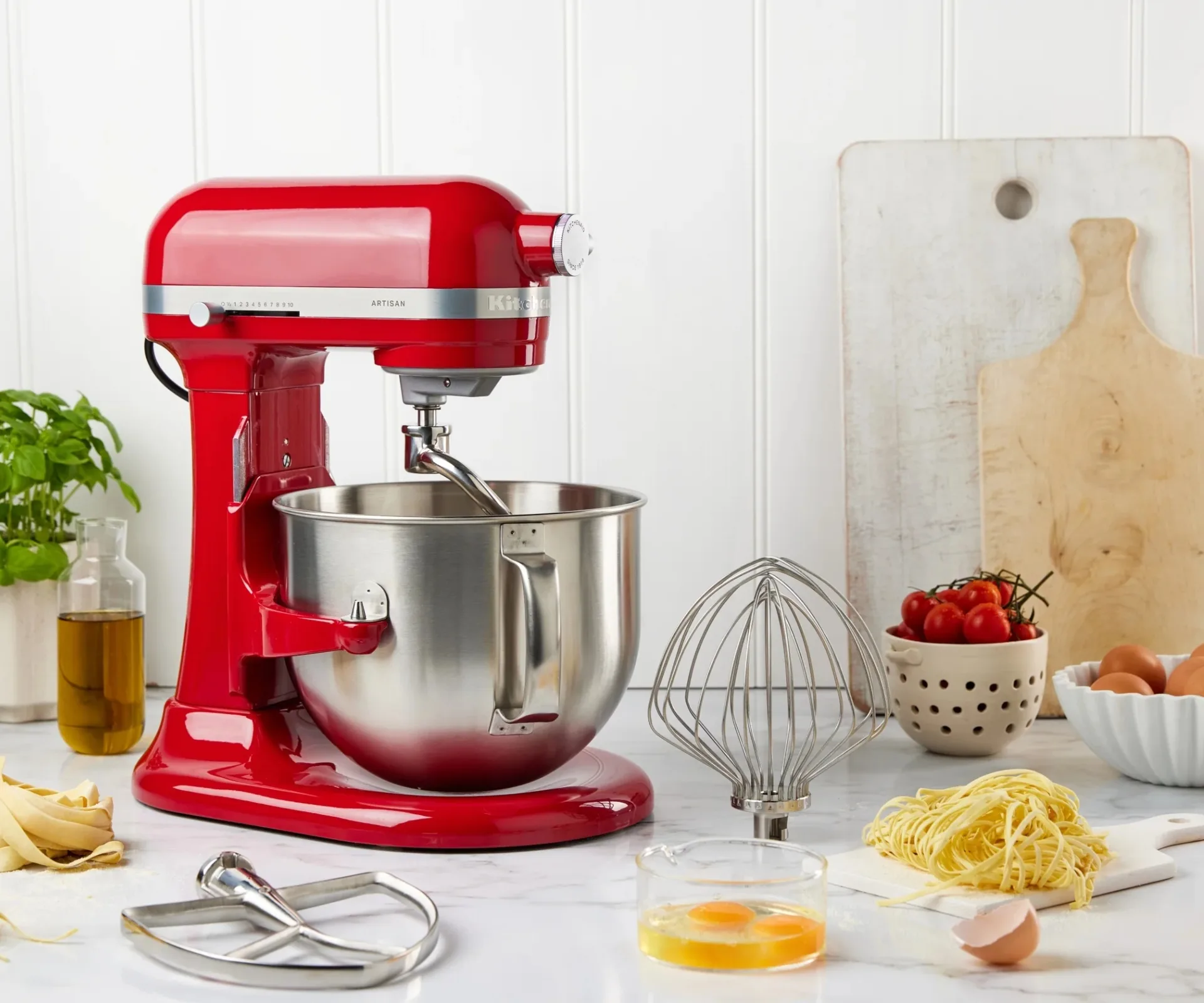 Red bowl stand mixer