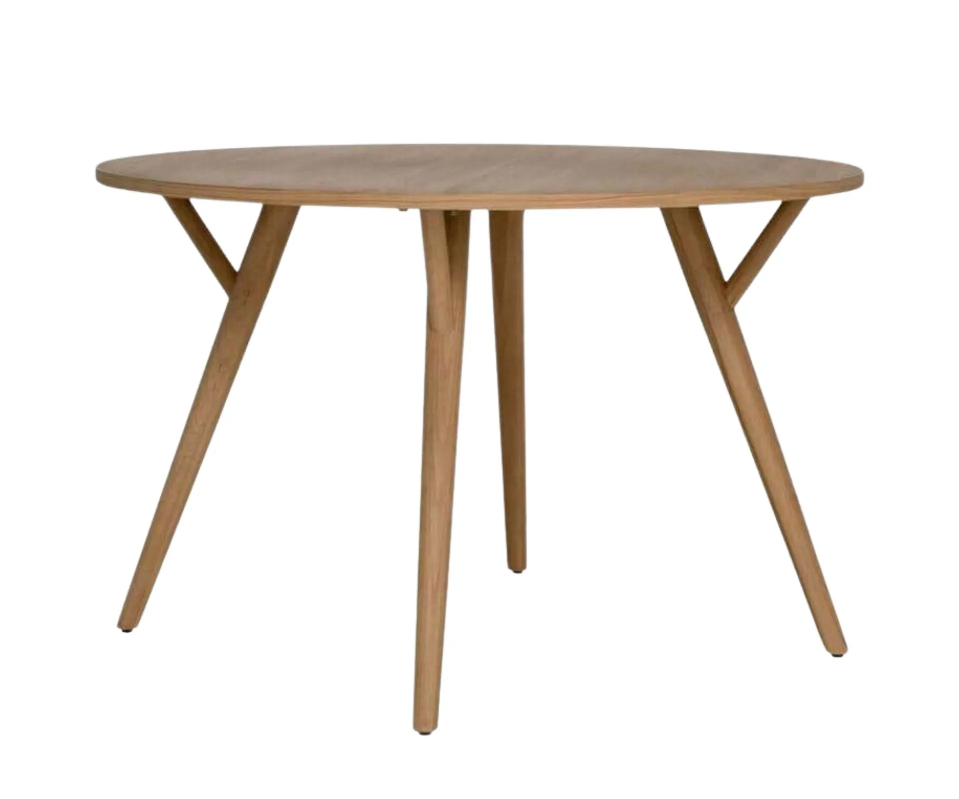 Round wooden dining room table