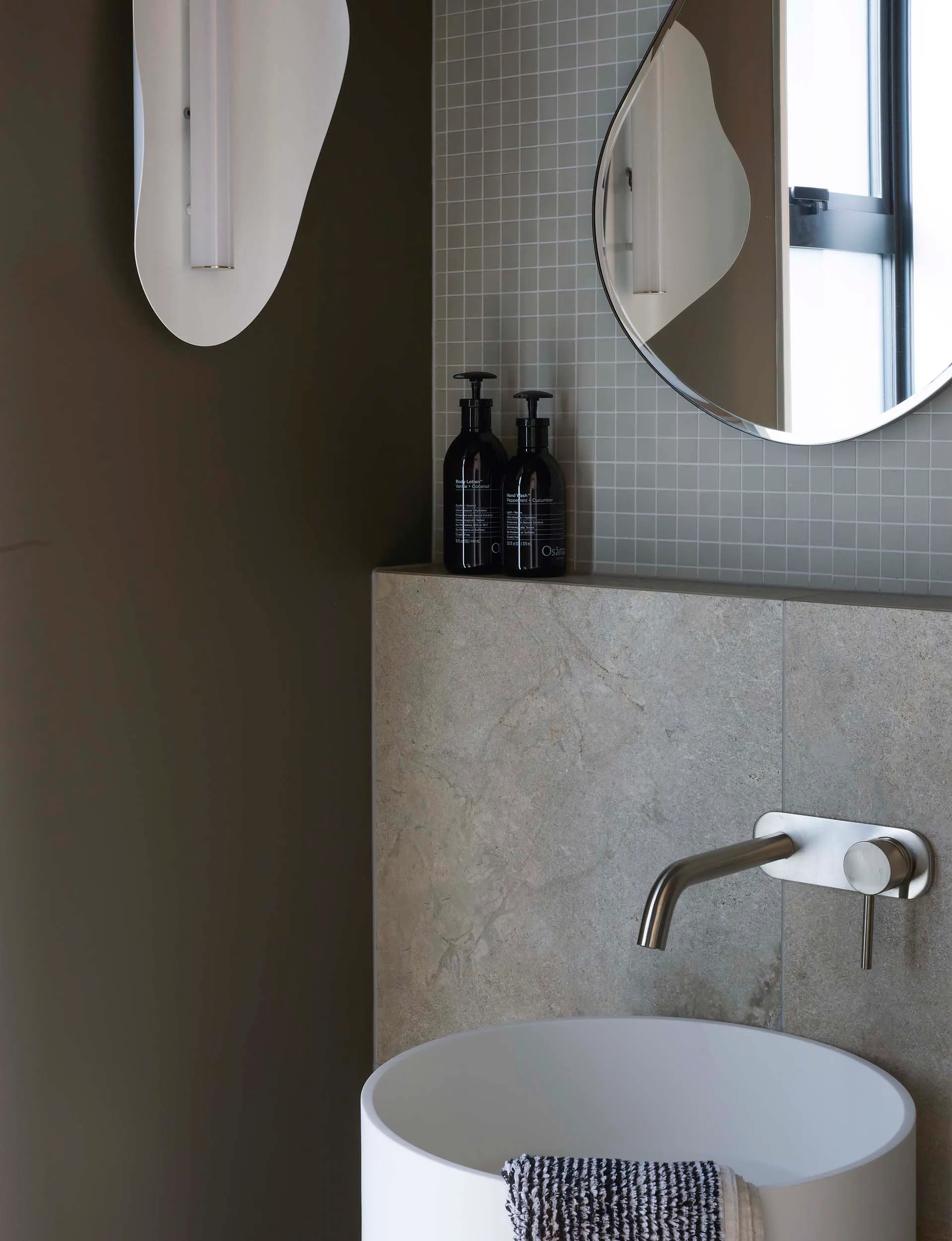 The powder room in this new Christchurch home
