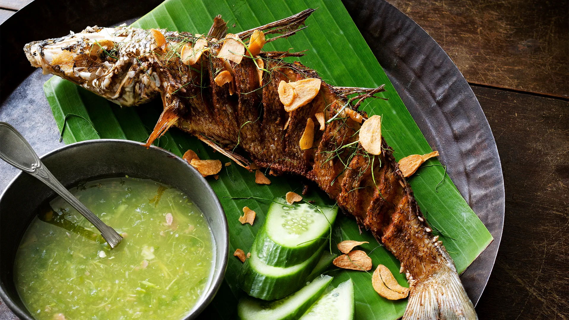 Short Grain by Martin Boetz's whole fried fish