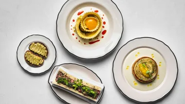 A spread of dishes at new Sydney restaurant Eleven Barrack.