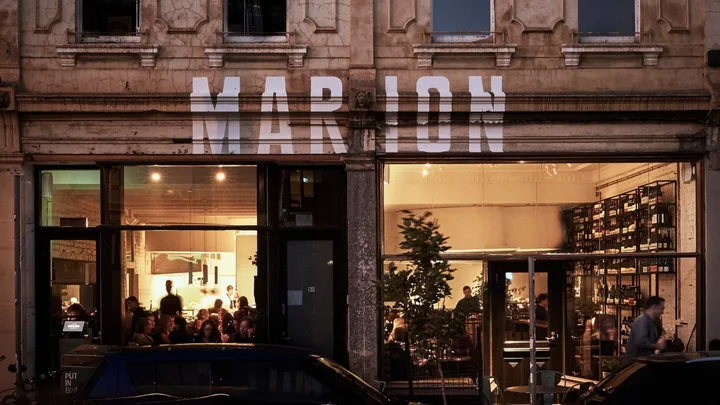 The facade of Marion Wine Bar in Fizroy, one of our romantic restaurants Melbourne