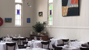 The dining room at August