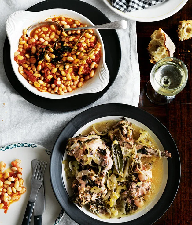 Coniglio al forno (roast rabbit)
