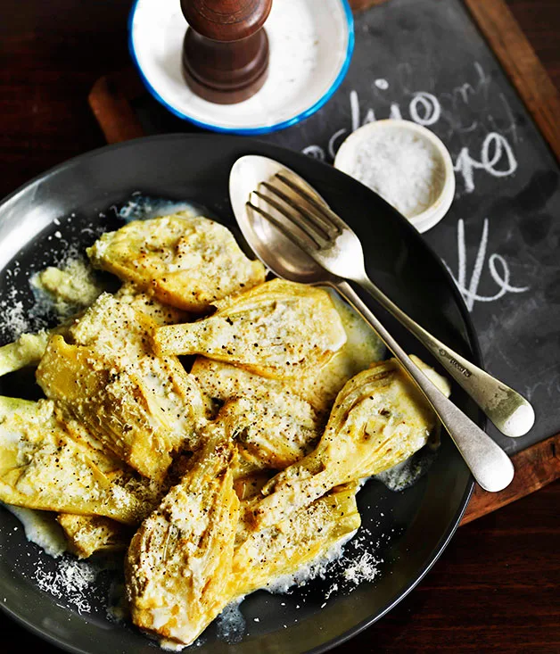 Finocchi al burro e latte (fennel with butter and milk)