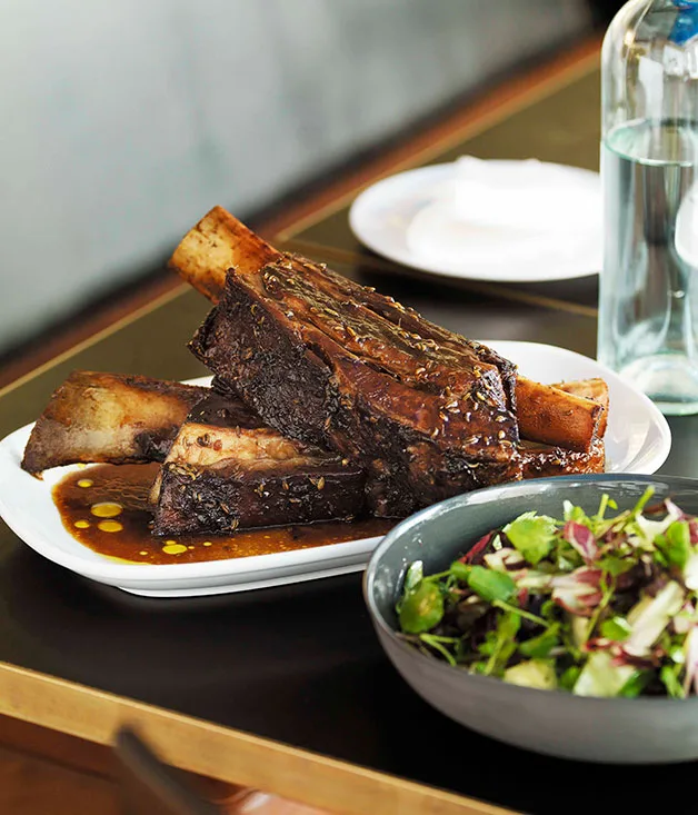 Braised beef short ribs with fennel seeds