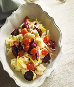 Damien Pignolet's cauliflower, beetroot and celeriac salad with horseradish cream