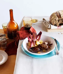 Mark Best: Sautéed duck livers with a fresh raisin, witlof and kipfler salad