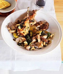 Mark Best: Young rabbit braised with wakame, cashews and zucchini
