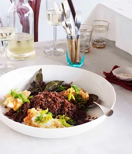 Mark Best: Red rice and egg pilaf