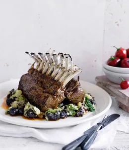 Rack of lamb in adobo with trinxat