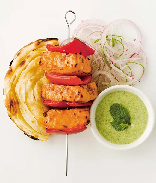 Tandoori fish fillets with capsicum