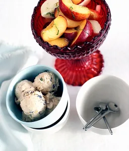 Peach and nectarine salad
