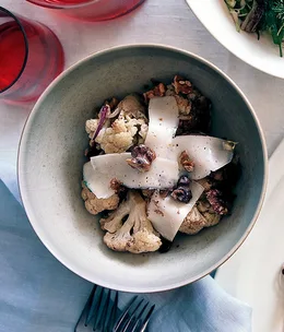 Roasted cauliflower, walnuts and queso de cabra