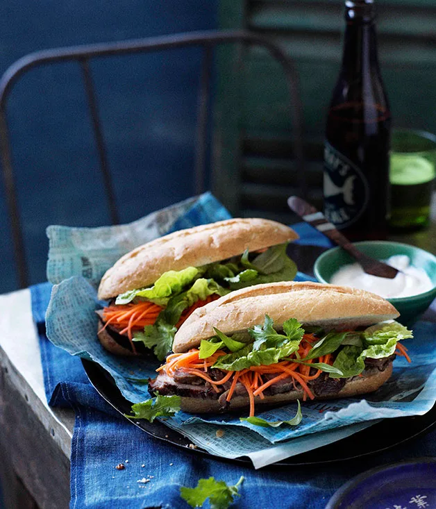 Lemongrass pork banh mi