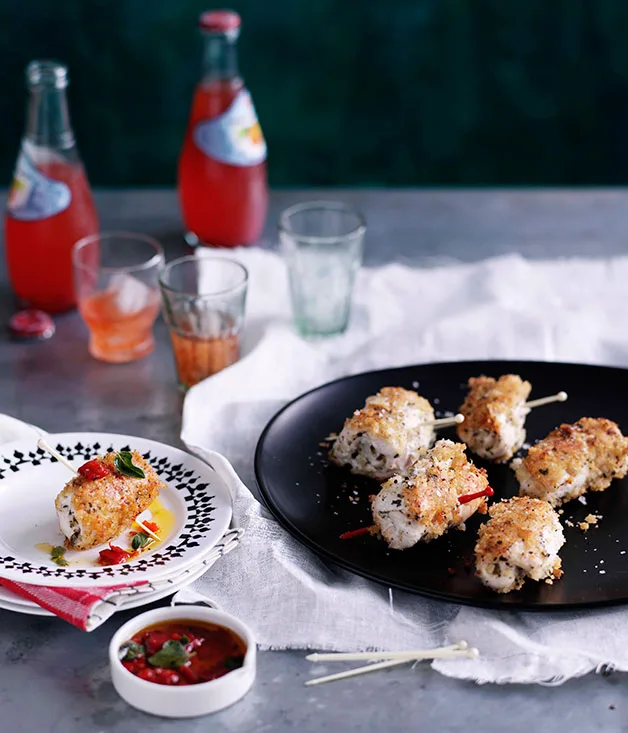 Chicken and oregano spiedini