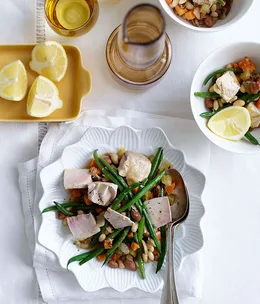 Confit tuna and beans