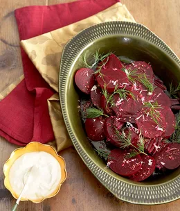 Beetroot, dill and horseradish salad