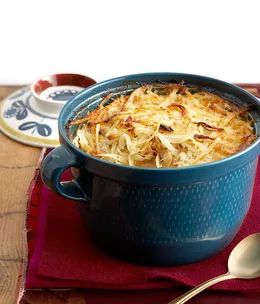 Potato and bacon gratin