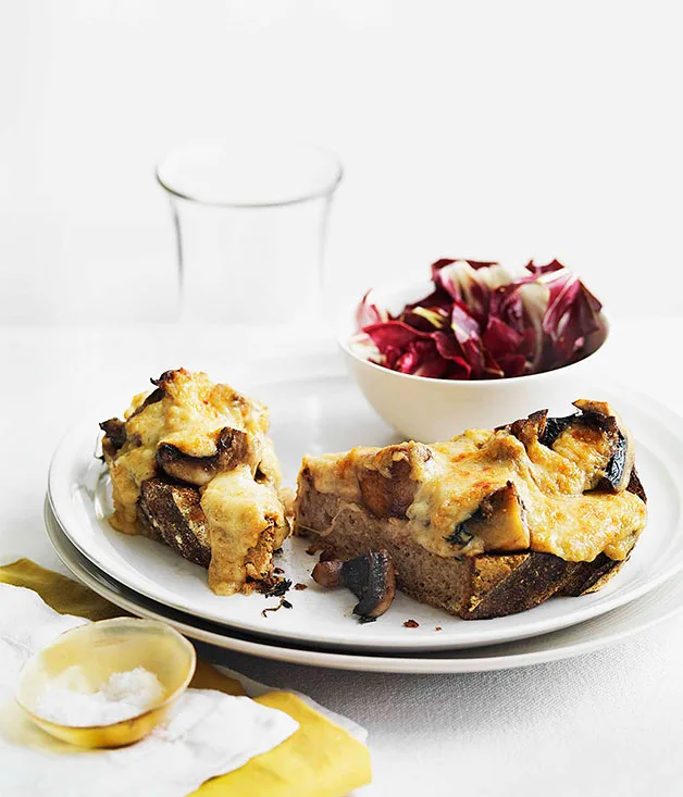 Mushroom rarebit