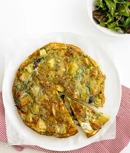 Potato and herb tortilla
