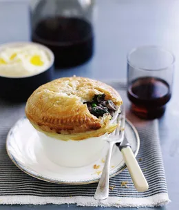 Duck and pea pie