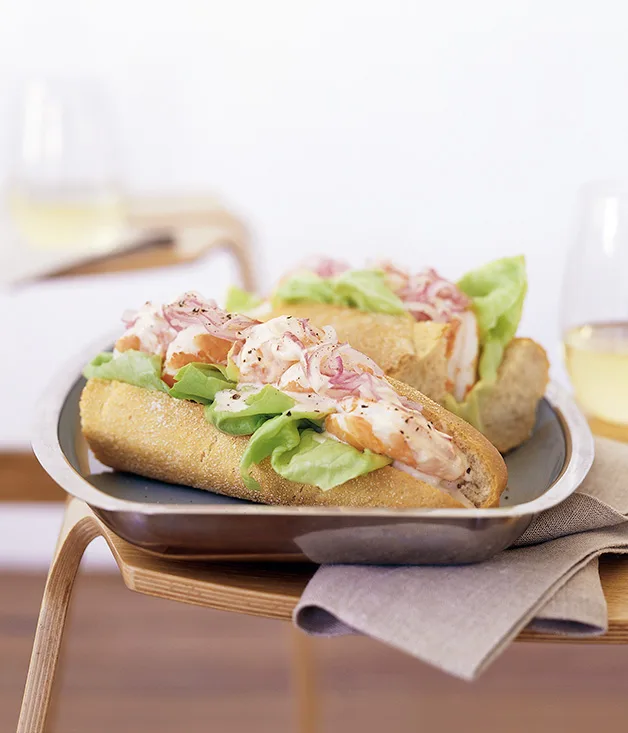 Prawn cocktail sandwiches