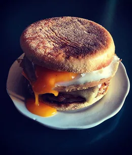 Dan Pepperell's breakfast muffin