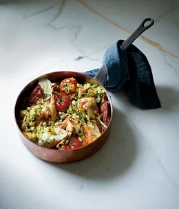 Summer chicken cassoulet