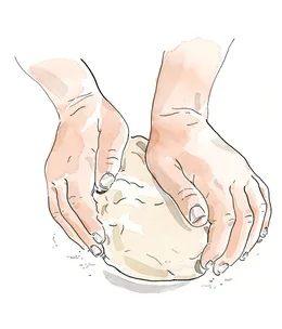 A fistful of focaccia