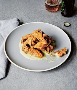 Southern fried chicken ribs & jalapeño mayo