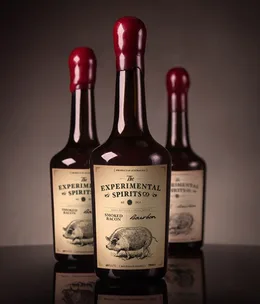 Eau de Vie’s bottled bacon Bourbon