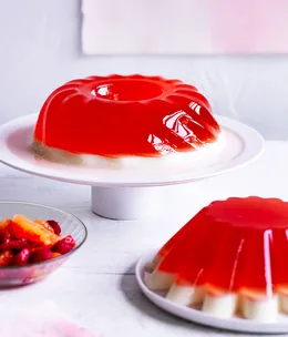 Blood orange and buttermilk jelly