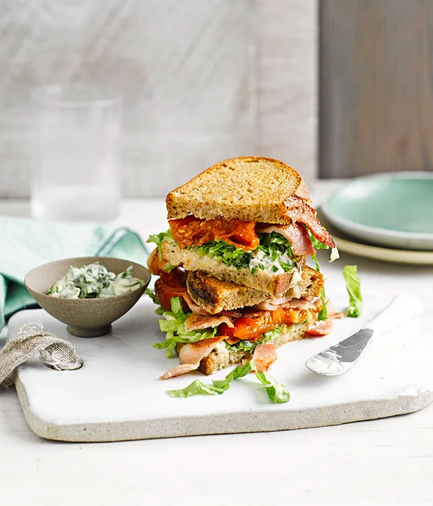 Basil mayo BLT