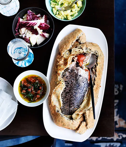 Barramundi en croûte
