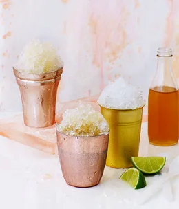 Cola and lime snow cones