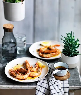 Barbecue prawns