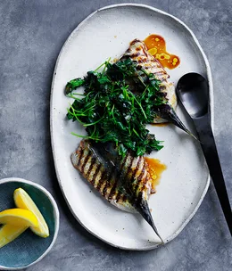 Josh Lewis’ blue mackerel and charred parsley