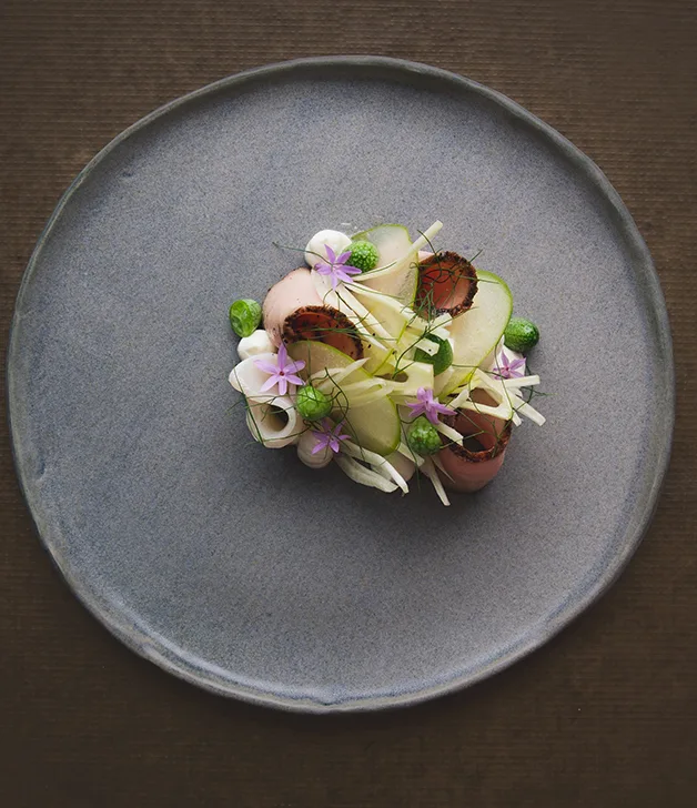 Troy Rhoades-Brown's pepperberry and wattleseed smoked pork loin
