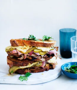 Cuban mojo grilled pork sandwiches