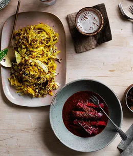 O Tama Carey’s rhubarb achcharu