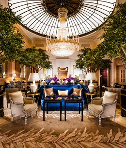 An elegant lakeside hotel in Zurich