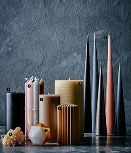 Eight candles for the table