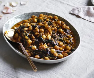 Andalusian spinach and chickpeas