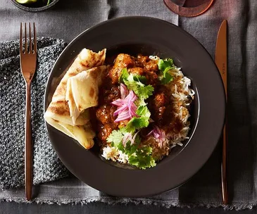 Beef sausage curry