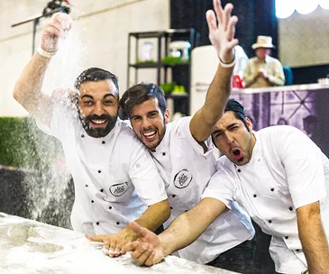 Pizza chefs at the 2017 Italian Wine & Food Festival