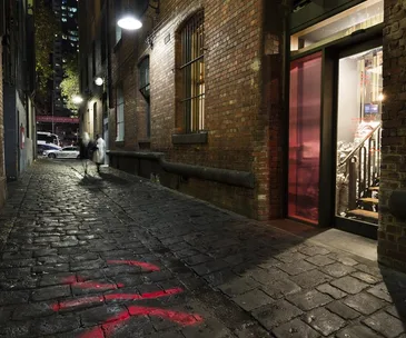 Restaurant Shik's laneway entrance